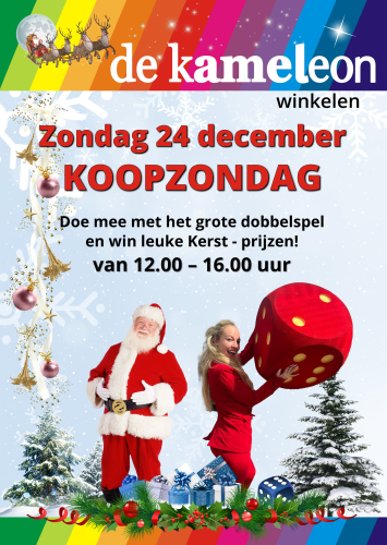 Zondag 14 december koopzondag en dobbelspel